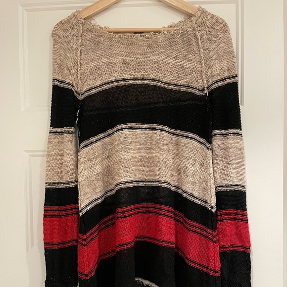 Free People Sweaters - Free People Striped Tunic Sweater